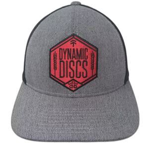 Dynamic Discs Trucker Hat Gray Black Snapback OSFM Mesh Adjustable Logo Patch